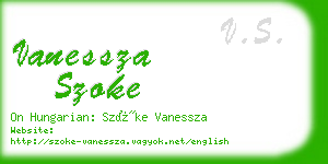 vanessza szoke business card